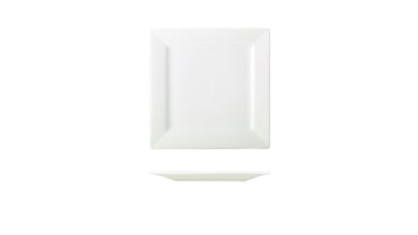 Genware Porcelain Square Plate 21cm/ 8.25"