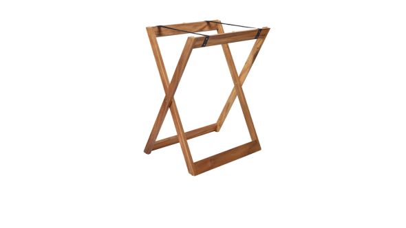 GenWare Acacia Wood Butler Tray Stand