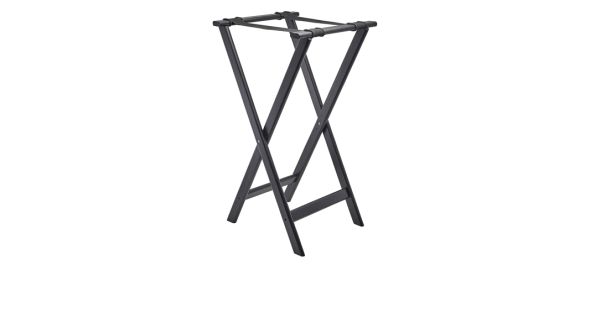 GenWare Black Wooden Tray Stand