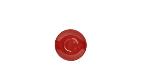 Genware Porcelain Red Saucer 13.5cm/ 5.25"
