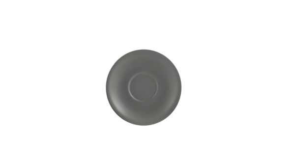 Genware Porcelain Matt Grey Saucer 16cm/ 6.25"
