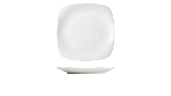 Genware Porcelain Rounded Square Plate 29cm/ 11.5"