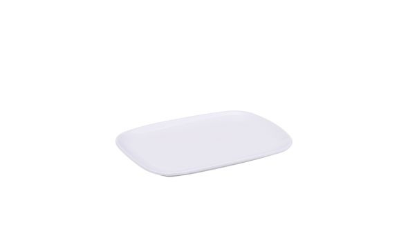 Genware Porcelain Ellipse Rectangular Plate 22.8 x 16.6cm/ 9 x 6.5"