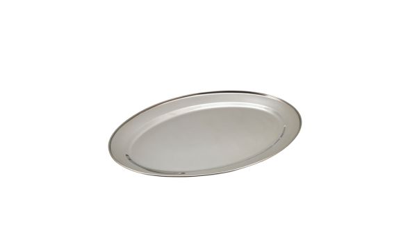 GenWare Stainless Steel Oval Flat 54.5cm/ 22"