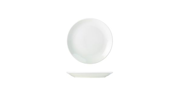 Genware Porcelain Coupe Plate 18cm/ 7"