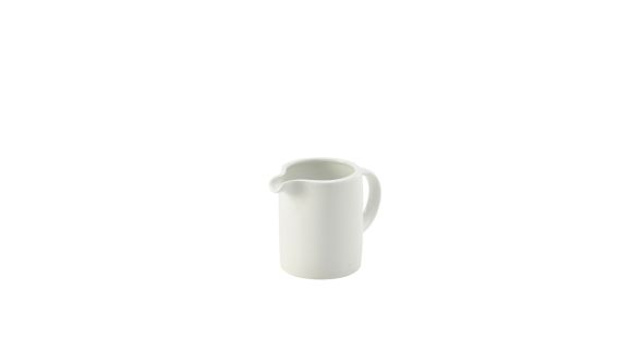 Genware Porcelain Solid Milk Jug 12cl/ 4oz