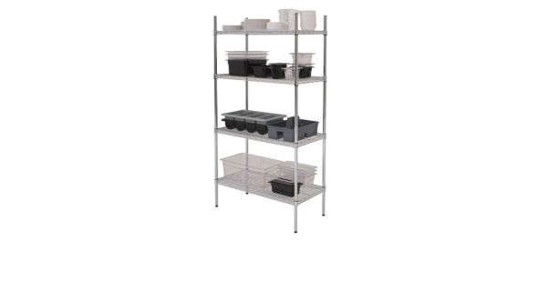 GenWare 4 Tier Wire Racking 183 x 45 x 183cm