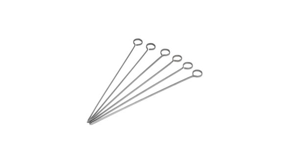 S/St. Skewers 8" (Pack Of 6)