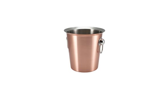 GenWare Copper Plated Wine Bucket With Ring Handles