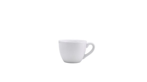 Genware Porcelain Bowl Shaped Cup 9cl/ 3oz