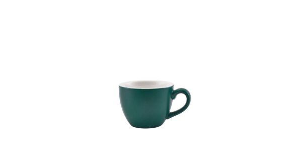 GenWare Porcelain Matt Teal Bowl Shaped Cup 9cl/ 3oz