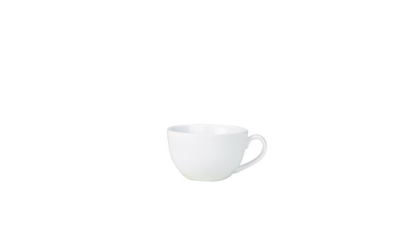 Genware Porcelain Bowl Shaped Cup 17.5cl/ 6oz