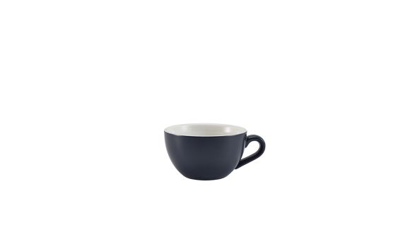 GenWare Porcelain Matt Blue Bowl Shaped Cup 17.5cl/ 6oz