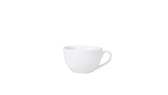Genware Porcelain Bowl Shaped Cup 25cl/ 8.75oz