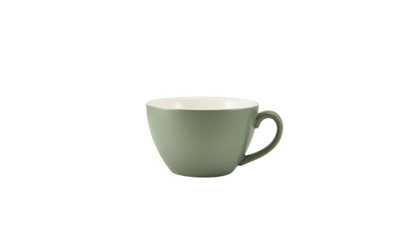 GenWare Porcelain Matt Sage Bowl Shaped Cup 34cl/ 12oz