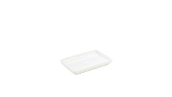 Genware Porcelain Deep Rectangular Dish 20 x 14 x 2.5cm/ 8 x 5.5 x 1"