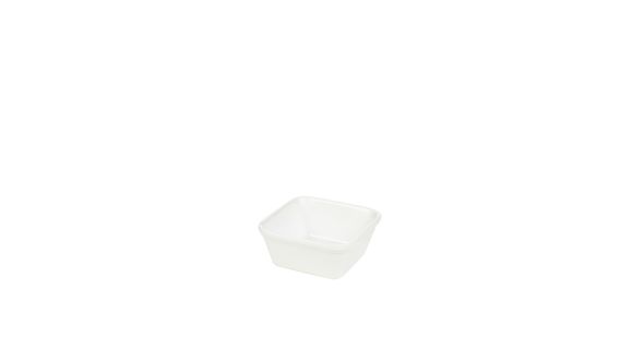 Genware Porcelain Square Pie Dish 12cm/ 4.75"