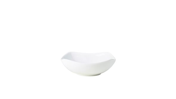 Genware Porcelain Rounded Square Bowl 17cm/ 6.5"