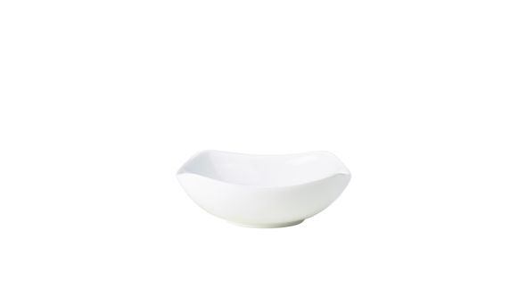 Genware Porcelain Rounded Square Bowl 20cm/ 7.75"