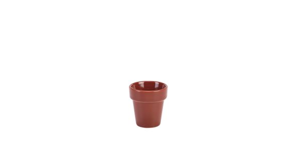 Genware Porcelain Plant Pot 5.5 x 5.8cm/ 2.1 x 2.25"
