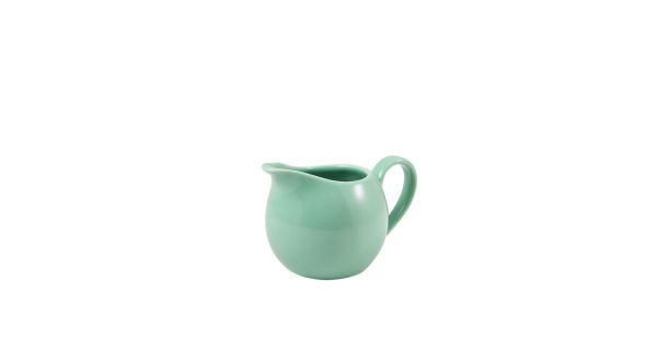 Genware Porcelain Green Jug 14cl/ 5oz