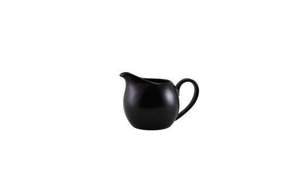 Genware Porcelain Matt Black Jug 14cl/ 5oz
