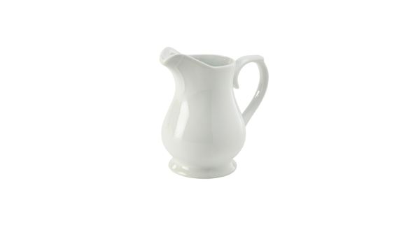 Genware Porcelain Traditional Serving Jug 28cl/ 10oz