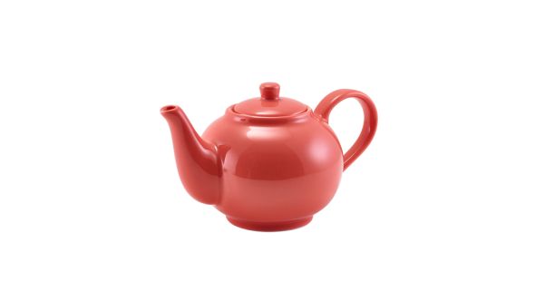 GenWare Porcelain Coral Teapot 45cl/ 15.75oz