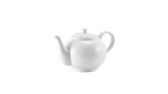 Genware Porcelain Teapot with Infuser 45cl/ 15.75oz