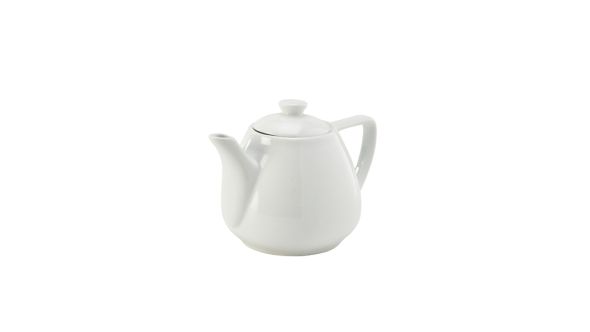 Genware Porcelain Contemporary Teapot 45cl/ 16oz