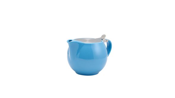 GenWare Porcelain Blue Teapot with St/ St Lid & Infuser 50cl/ 17.6oz