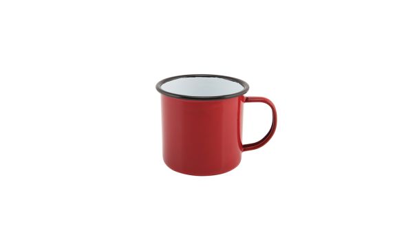 Enamel Mug Red 36cl/12.5oz - Genware