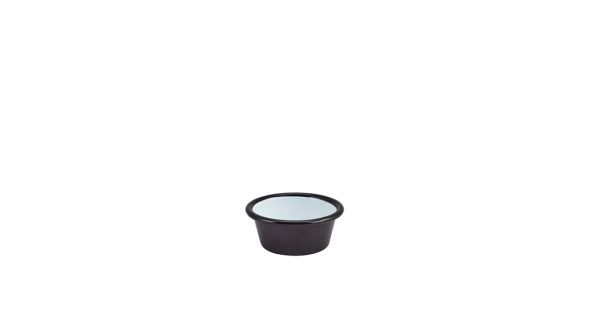 Enamel Ramekin Black 8cm Dia 90ml/ 3.2oz