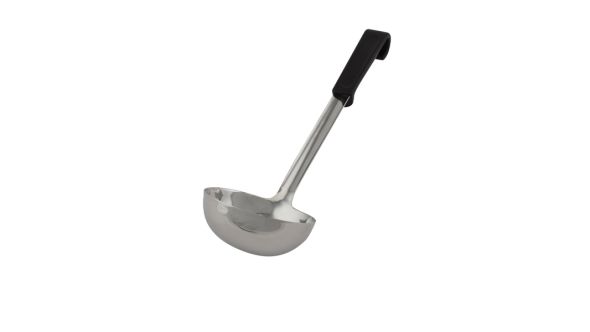 Genware Plastic Handle Soup Ladle Black