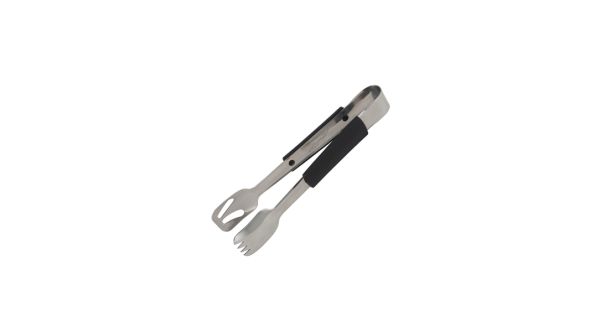 Genware Plastic Handle Buffet Tongs Black
