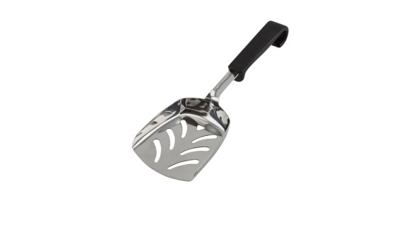 Genware Plastic Handle Chip Scoop Black