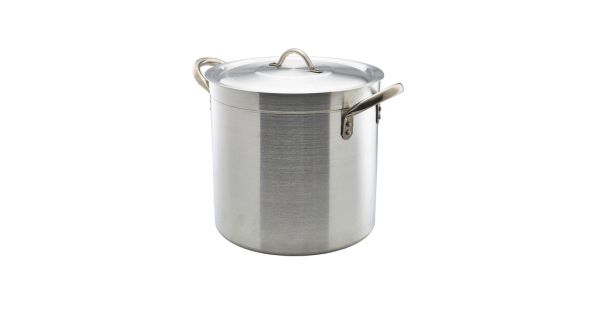Aluminium Deep Stockpot With Lid 17Litre