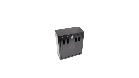 Genware Black Wall-Mounted Outdoor Ashtray