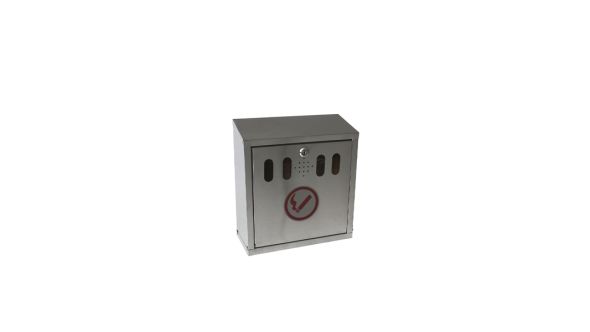 Genware S/St. Wall-Mounted Outdoor Ashtray