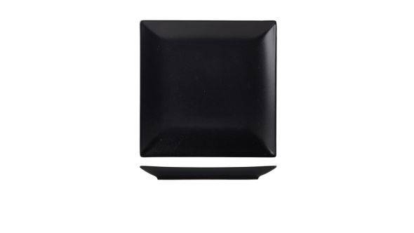 Luna Stoneware Black Square Plate 26cm/ 10.25"