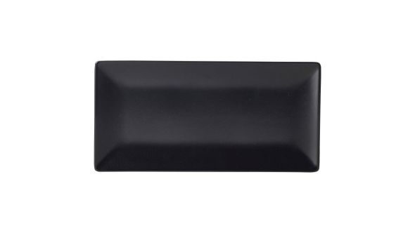 Luna Stoneware Black Rectangular Plate 25 x 15cm/ 10 x 6"