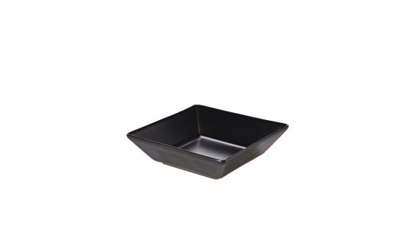 Luna Stoneware Black Square Bowl 17.5 x 5cm/ 7 x 2"