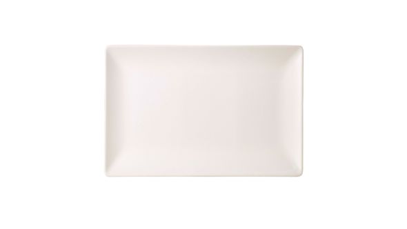 Luna Stoneware White Rectangular Plate 30 x 20cm/ 12 x 8"