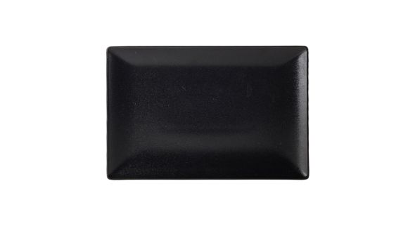 Luna Stoneware Black Rectangular Plate 30 x 20cm/ 12 x 8"