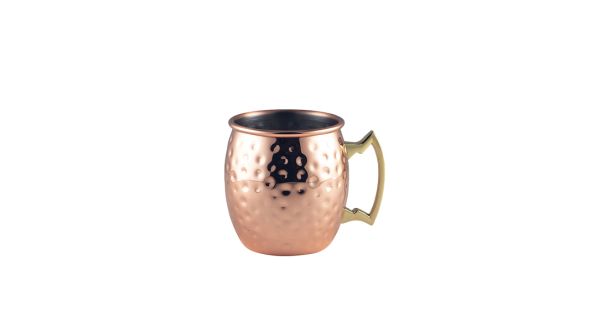 Barrel Copper Mug 40cl/ 14oz Hammered