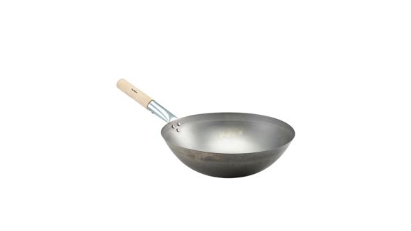 Black Iron Wok Round Base 14"/ 35.6cm