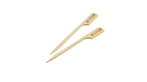 Bamboo Steak Markers 9cm/ 3.5" Medium (100pcs)