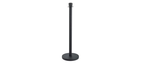 Genware Black Barrier Post