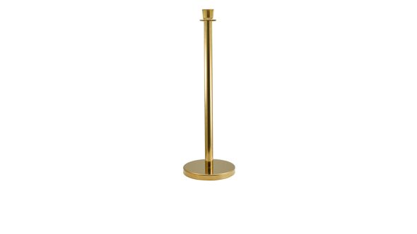 Genware Brass Plated Barrier Post
