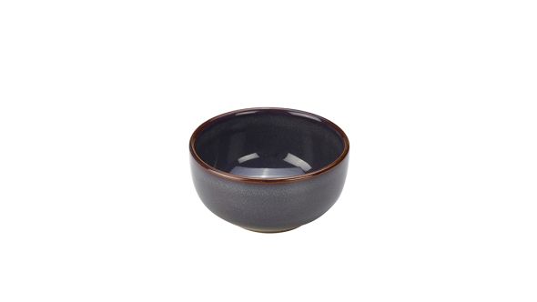 Rustic Stoneware Blue Round Bowl 11.5cm